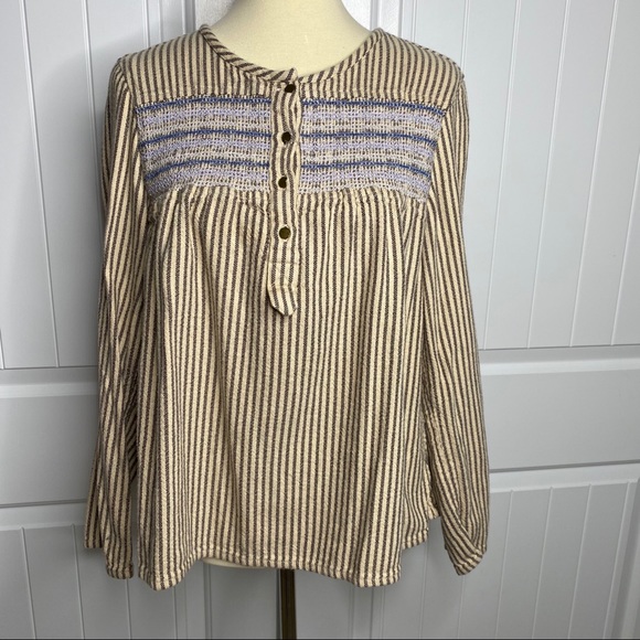 Current Elliott The Retreat Henley top sz 2 medium - Picture 3 of 8